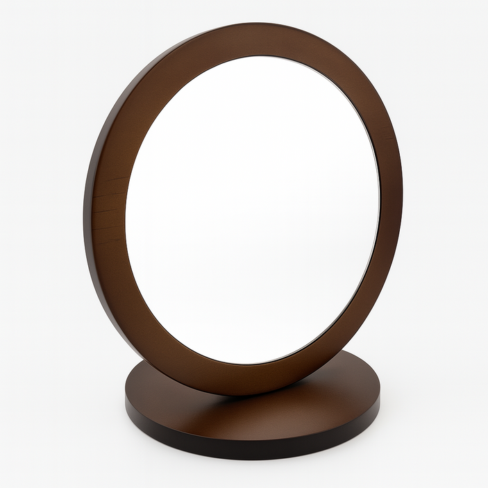 원목 탁상거울 고급 스탠드형 엔틱 화장용 인테리어 소품 거치형 거울