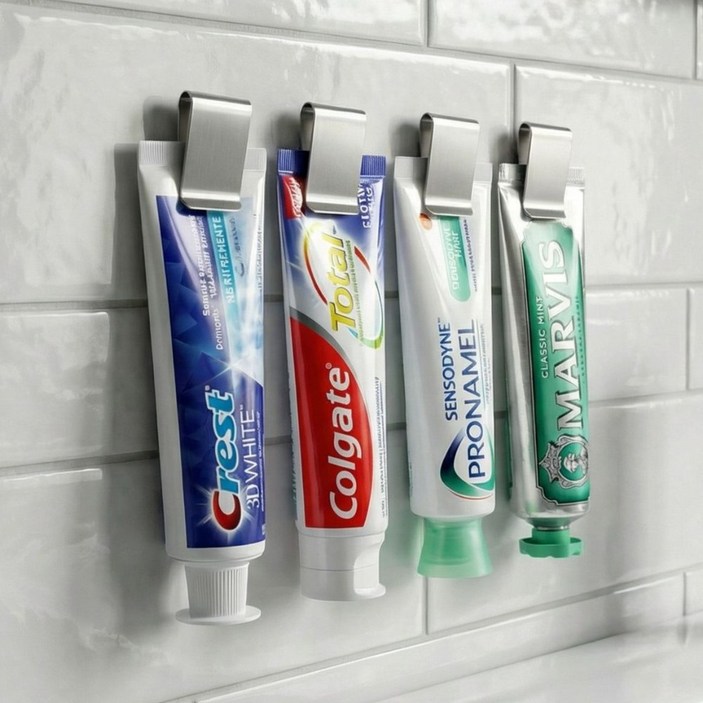 데일리플러스 무타공 치약걸이 세트