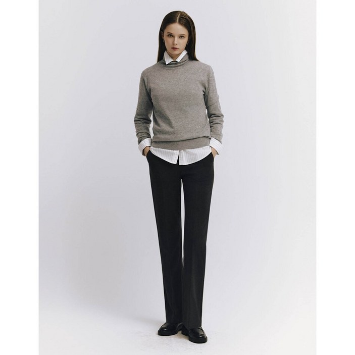 지오다노 여자 기모 부츠컷 슬랙스 05414916차콜