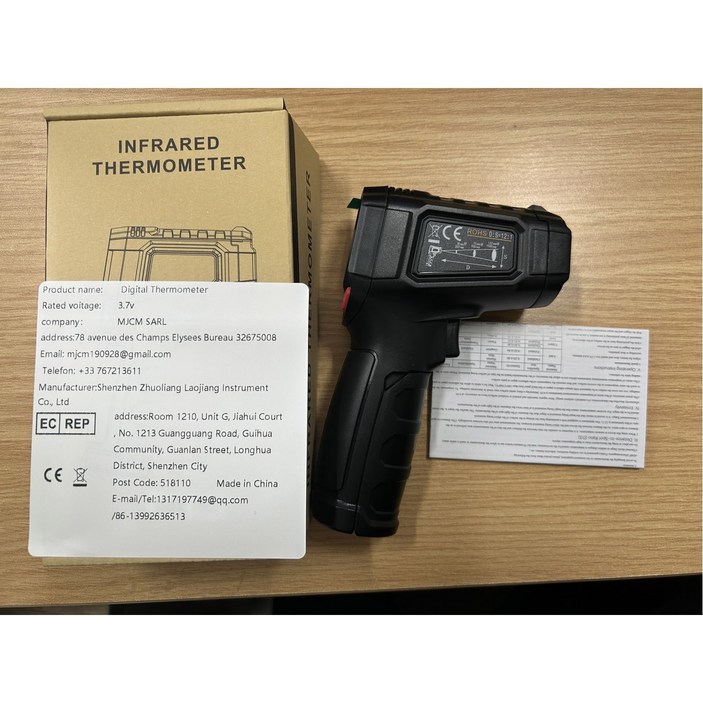 실내 온습도계 가정용 미니 디지털 습도계 적외선 온도계 온도 800도 미터 비접촉 고온계 IR Mestek