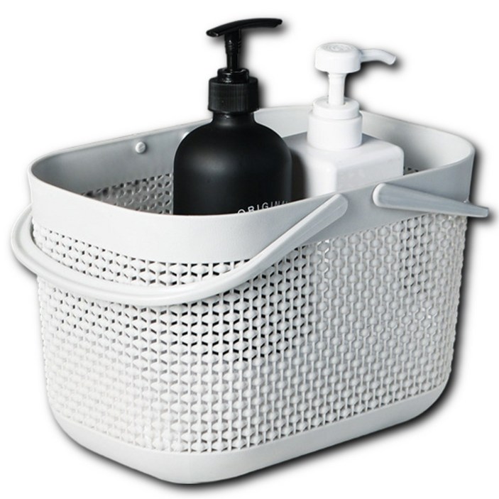 에이트몰 물빠짐 일본 목욕 바구니, 화이트