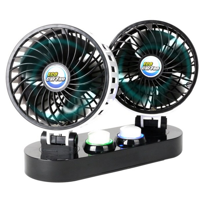 카모아 에코 트윈 3D 카팬12V 24V 차량용 선풍기, 에코트윈3D트윈카팬24V용