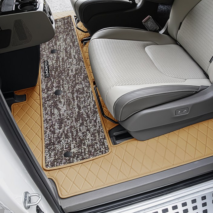 모모토 차량용 5D입체매트 풀세트, 카니발 4세대 가솔린디젤 7인승 2020년7월2023년, 새들브라운