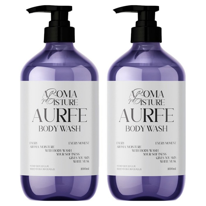 아우페 아로마 모이스처 대용량 퍼퓸 바디워시 화이트머스크향