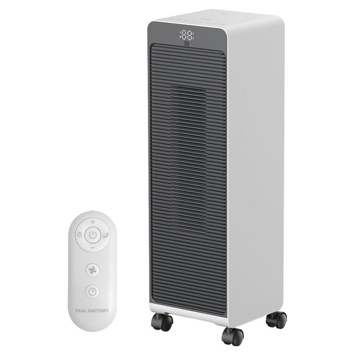 딜팩토리 PTC 가정용 업소용 BLDC 리모컨 AI탑재 더프라임프로 온풍기, DF-8080, 그레이