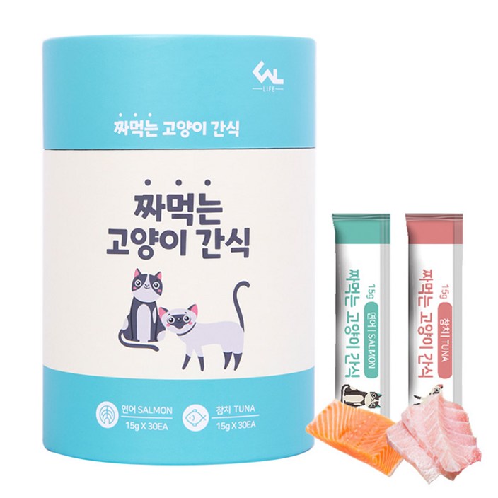 씨엔앨라이프 짜먹는 고양이 간식 15g