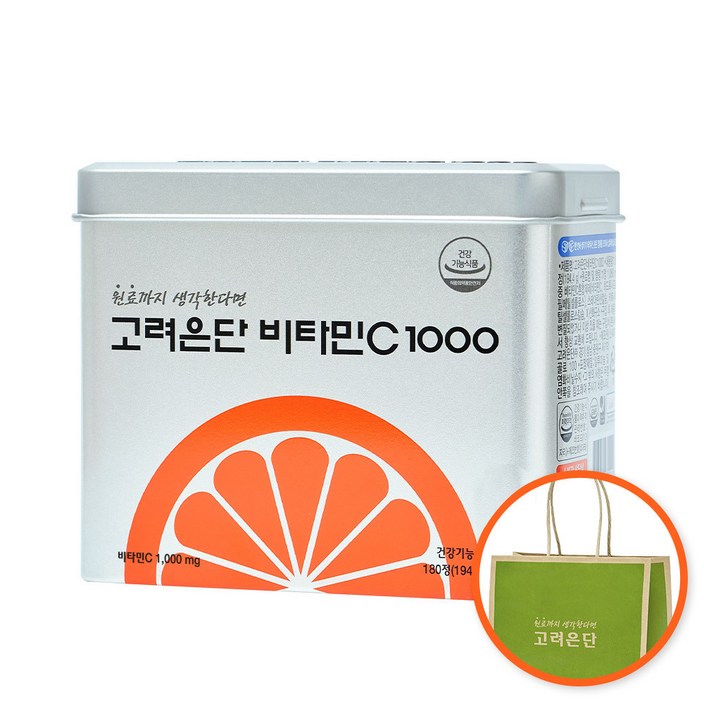 고려은단 비타민C 1000  쇼핑백, 180정, 194.4g, 1개