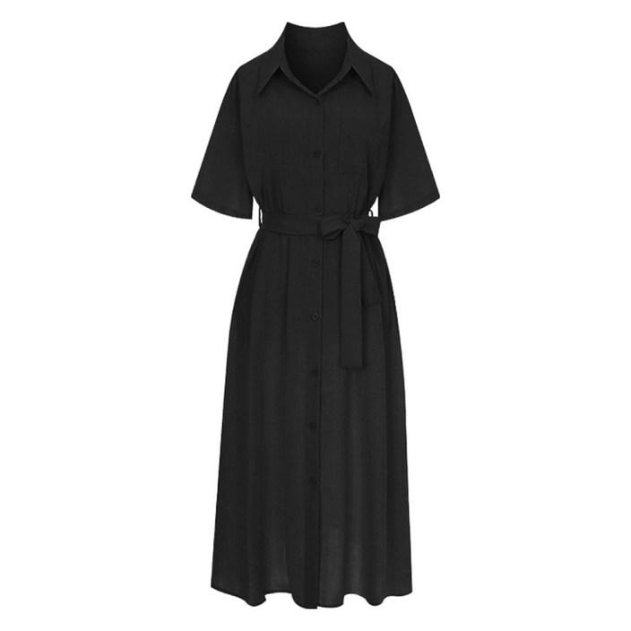 페이지플린 핀턱 플리츠 벨티드 원피스 S5BOP002C