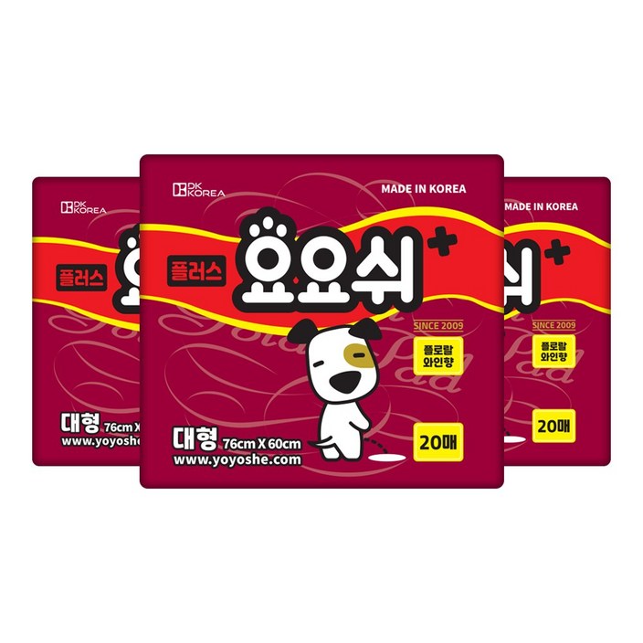 요요쉬 플러스 배변패드 플로랄와인향 요요쉬 플러스 배변패드 플로랄와인향