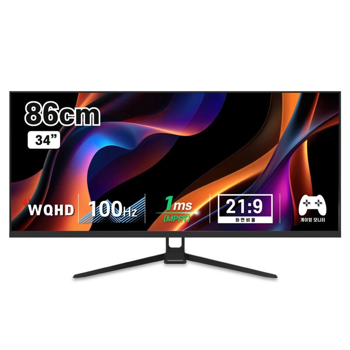 디엑스 UWQHD 34 울트라 와이드 모니터, 86cm, DX340WQ(일반)