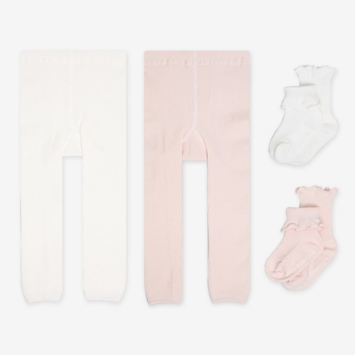 하이베이비클럽 아동용 러블리 타이즈 2종 + 양말 2종 세트