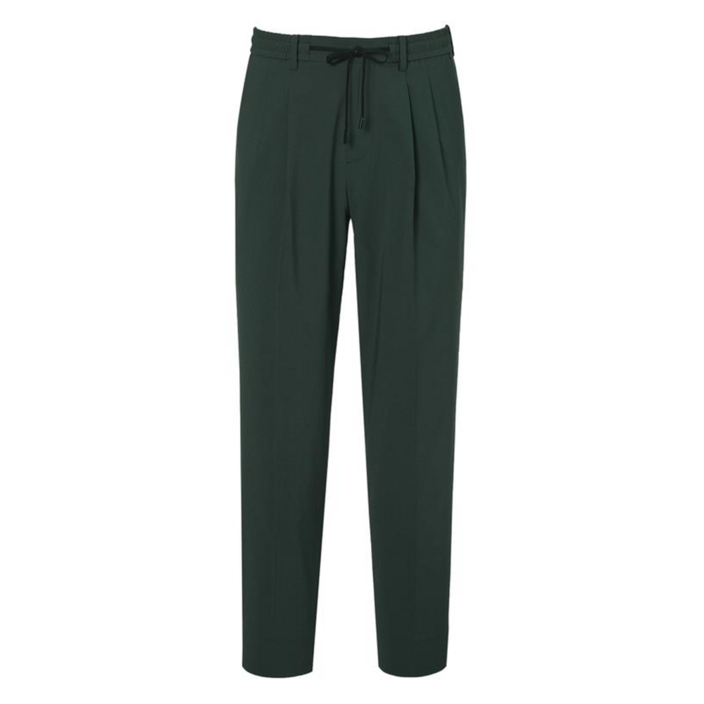 RAUM 남성용 투턱 캐롯핏 슬랙스