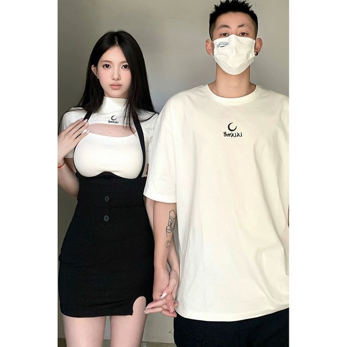 커플 시밀러룩 y2k 클럽 힙합 여름 개성있는