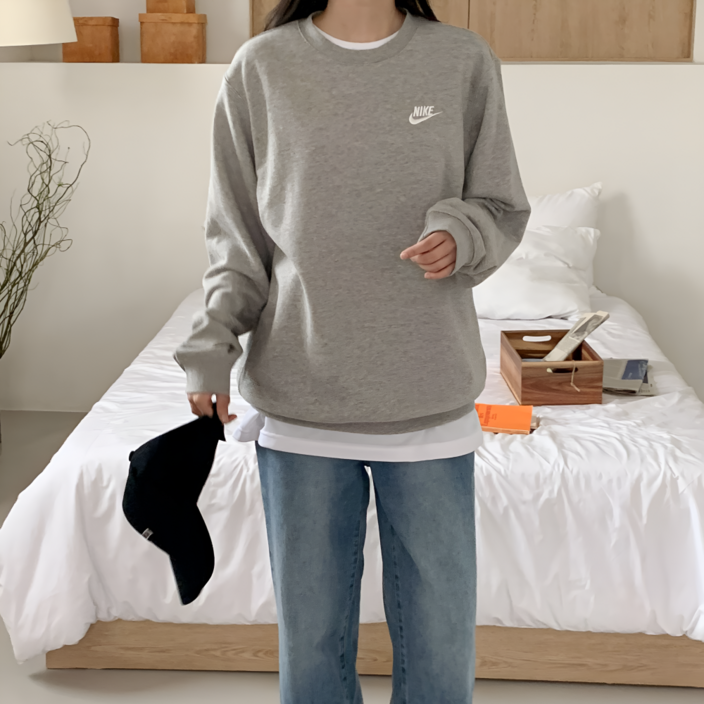 오늘출발 나이키 맨투맨 긴팔 티셔츠 로고 남성 여성 남녀공용 바다앤마르