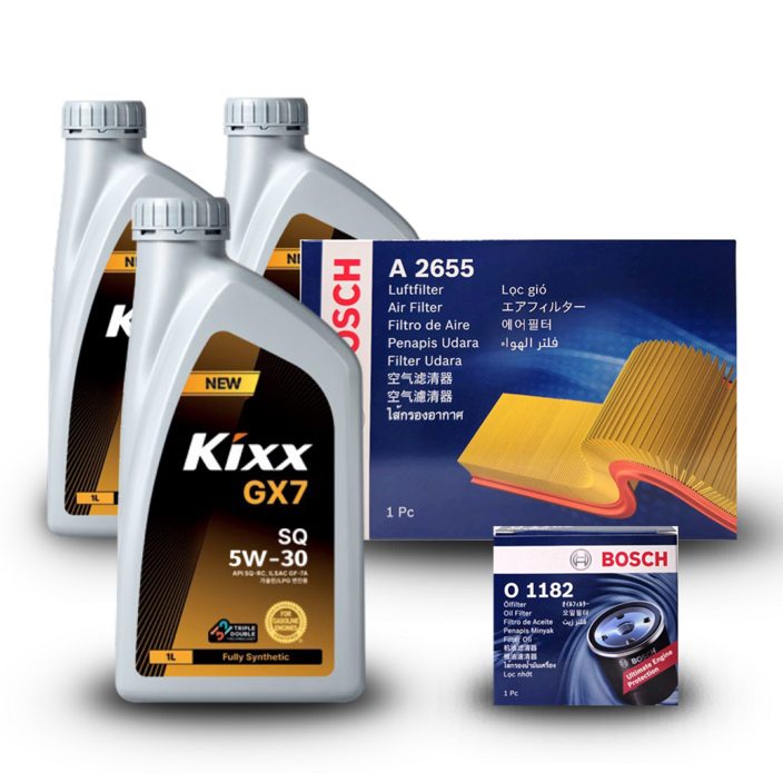 아반떼 (AD) 1.6GDI 가솔린 엔진오일세트 킥스 GX7 5W30 (구) G1