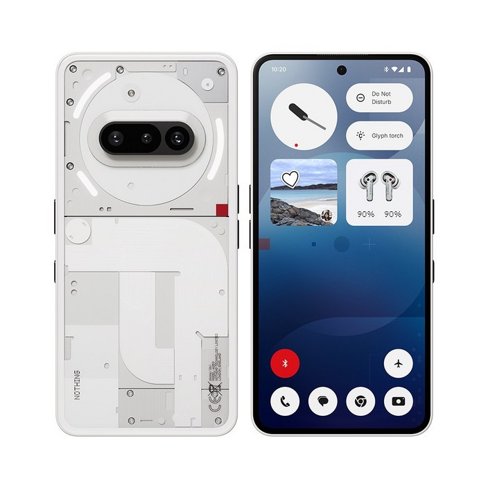 낫싱 Phone (3a) 휴대폰 자급제폰 광학줌 4K 동영상 NFC 지문센서, 256GB, 화이트