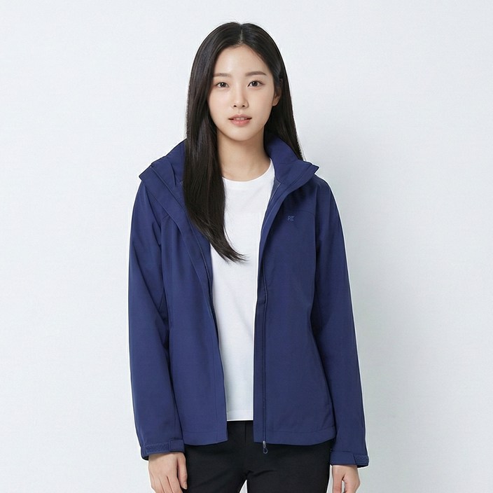 <김영주스포츠> 여성 후드탈부착 바람막이 점퍼_지퍼 골프 모션커버