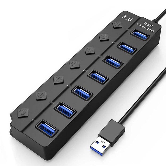 7포트 USB 3 0 허브 확장기