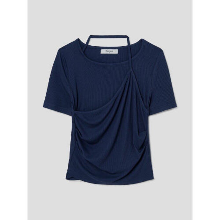 에잇세컨즈 티셔츠 8SECONDS 홀터 레이어드 네이비 354542MQ6R RYP778 BXE320 티