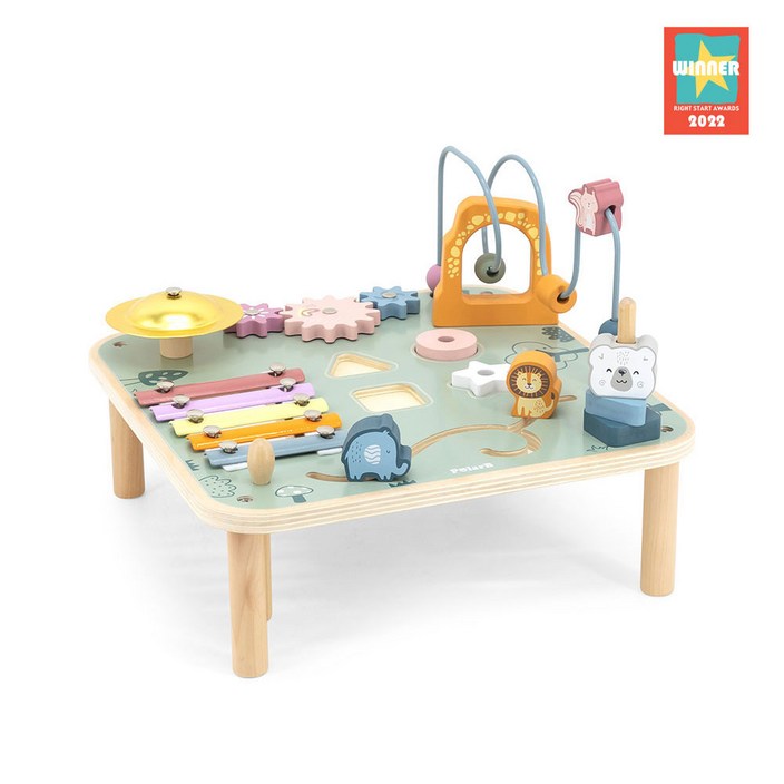 폴라비 유아 돌아기 원목 에듀 러닝 테이블 완구
