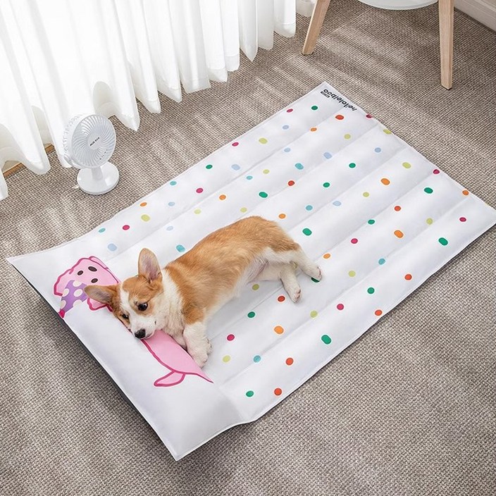 큰귀멍멍 강아지 쿨매트 멍멍이 고양이 쿨링 여름 아이스 방석 쿠션