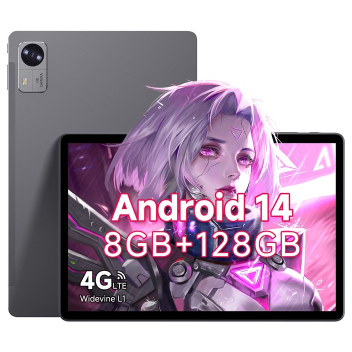 CHUWI Hi10 XPro 10.1인치 태블릿 128GB ROM 13MP 및 5MP 4G LTE5G WiFi, WiFiCellular, 블랙 그레이, 8GB