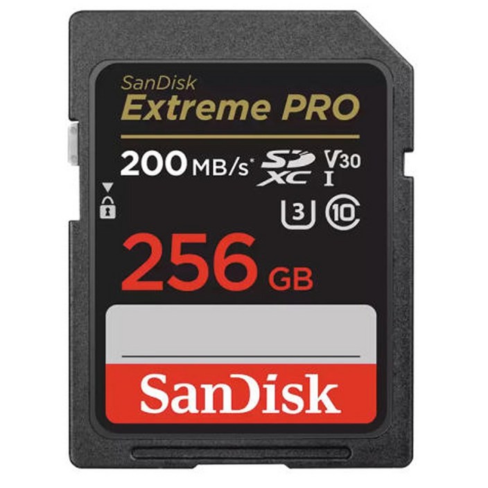 샌디스크코리아 공식인증정품   SD메모리카드 SDXC  Extreme Pro 익스트림 프로 UHSI SDXXD 256GB