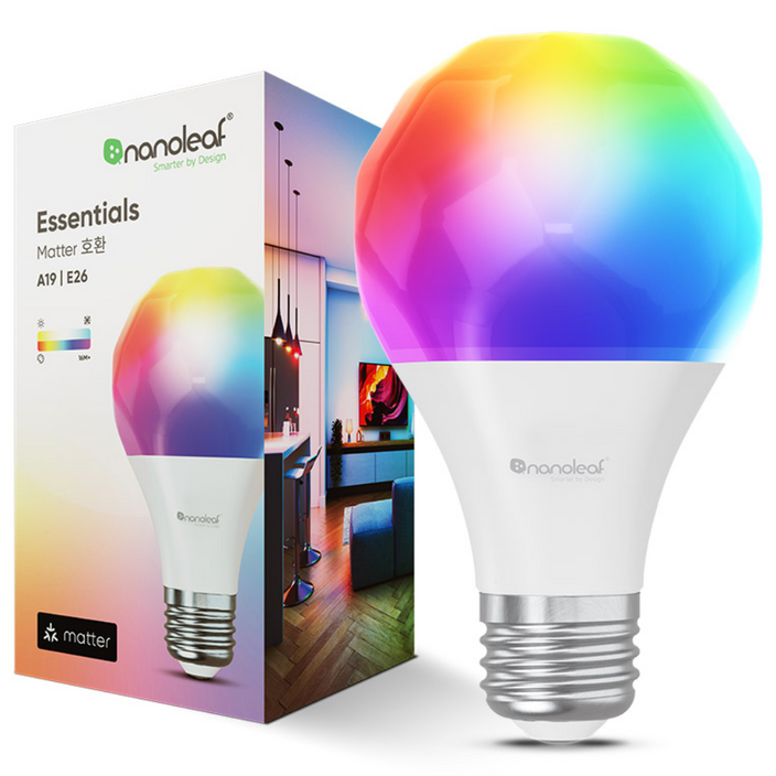 나노리프 에센셜 매터 스레드 벌브 멀티 컬러 전구 스마트조명 E26, 기타색, 1개