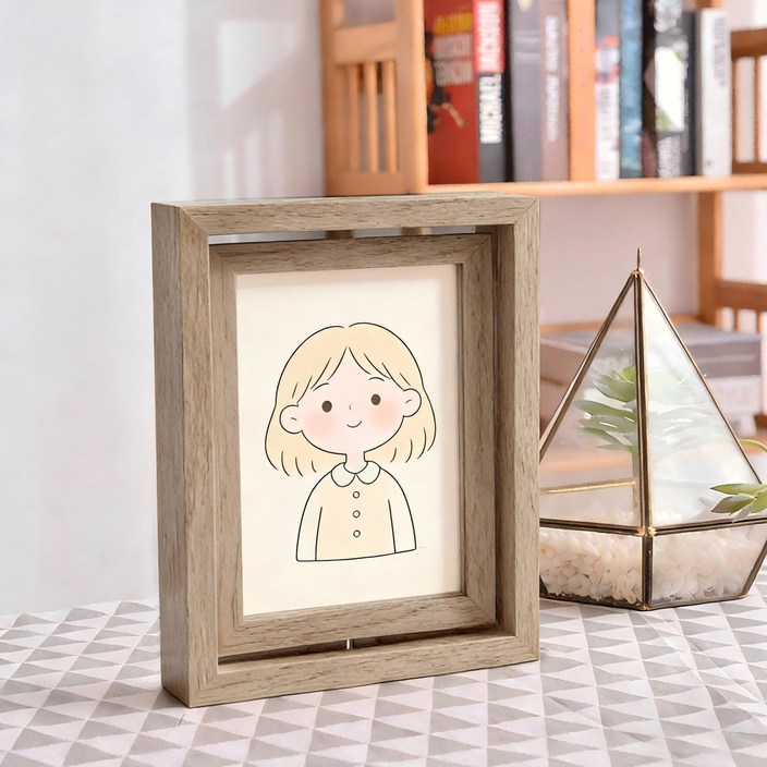 나무액자 사진장식액자 결혼식가족사진액자