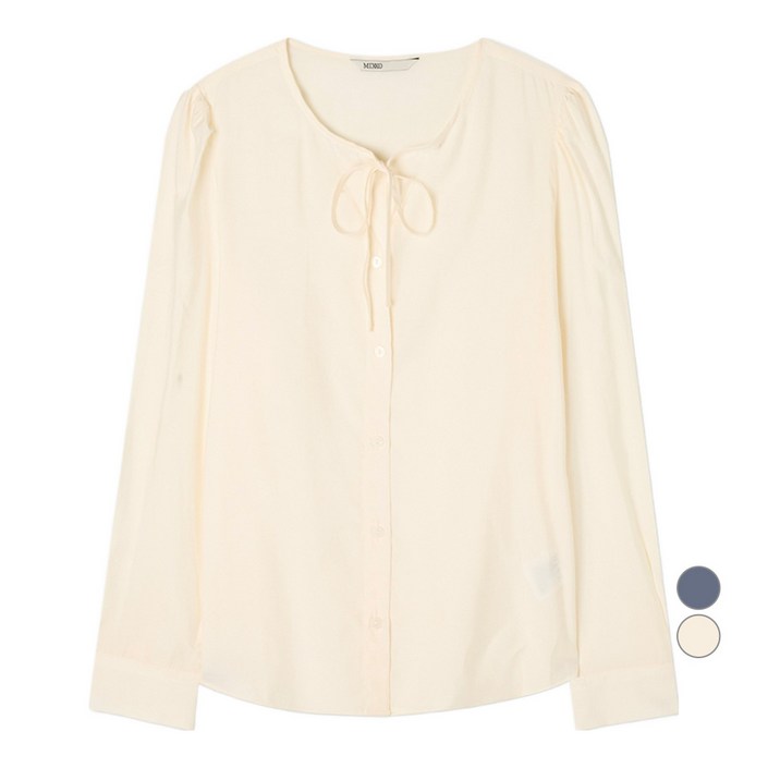 미쏘 여성용 오픈형 끈 블라우스