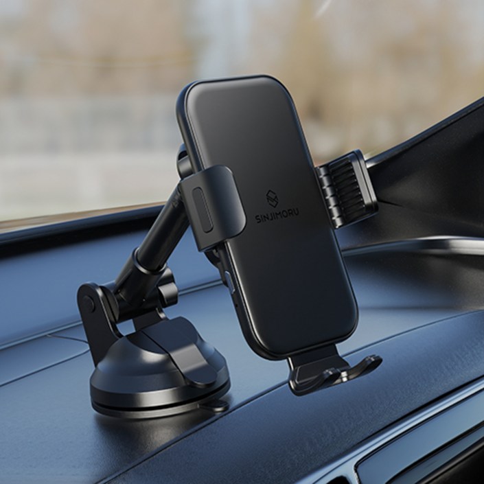 신지모루 오그랩엑스 송풍구형  흡착형 차랑용 15W 고속 무선충전 핸드폰 거치대