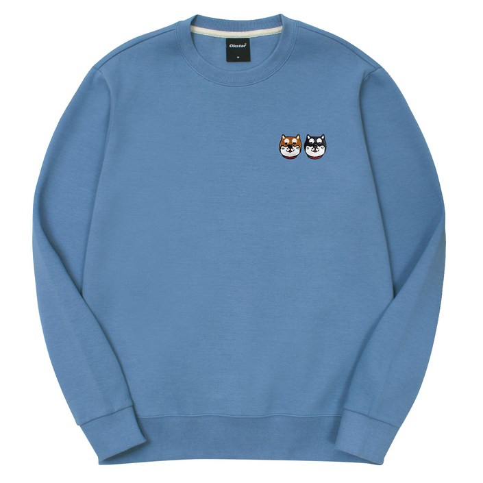 옥스타 시바 프렌즈 자수 특양면 맨투맨