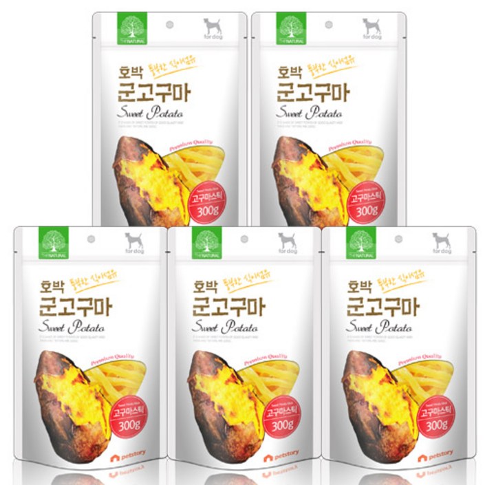 더내추럴 풍부한 식이섬유 호박 군고구마 스틱 300g