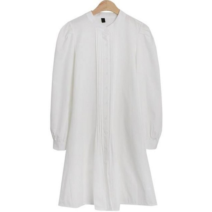 린다샵 두뉴라 베이직 핀턱 버튼 원피스 cpops8629k32