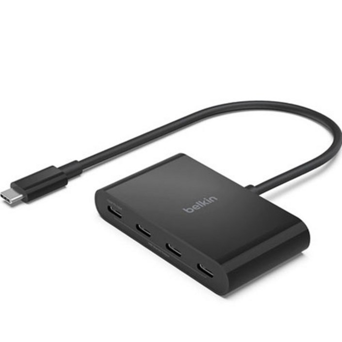 벨킨 4in1 USBC타입 멀티 허브 10Gbps AVC018btBK, 블랙, 1개 벨킨 4in1 USBC타입 멀티 허브 10Gbps AVC018btBK, 블랙, 1개