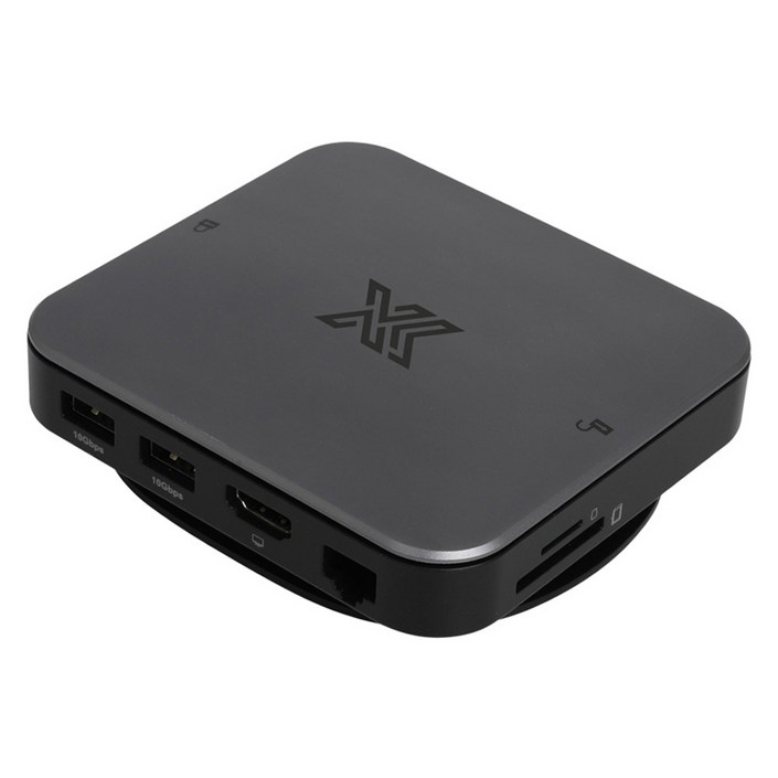 IX 9 IN 1 USB C타입 멀티허브 IXU31M9M2 IX001, 그레이