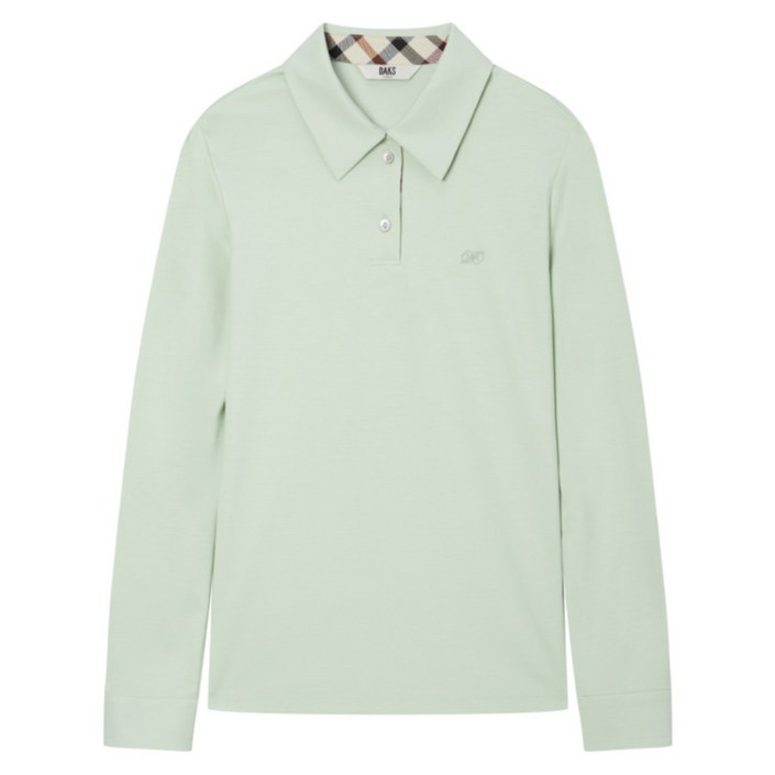 닥스DAKS 여성용 단색 긴팔 카라 티셔츠 DLTS4BE11