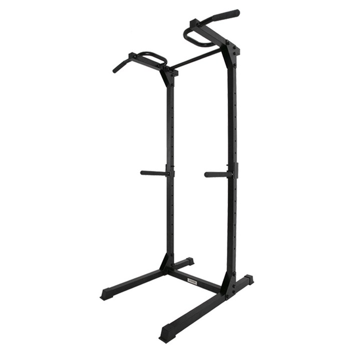 핏분 머슬아이언 B형 스퀘어 치닝디핑 풀업바 턱걸이 철봉 고객직접설치, 블랙