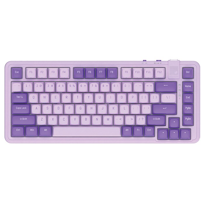레드빈 더베러 핫스왑 기계식 키보드 A1 피치축 무선 텐키리스 저소음, 블루베리스무디, A182VTPEACH, 피치축