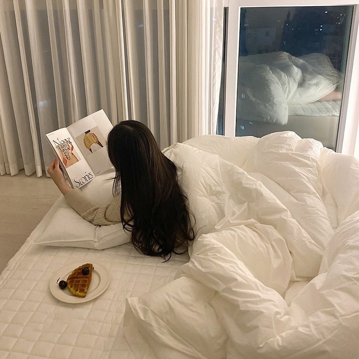 바스락 60수 고밀도면 호텔식 침구 세트