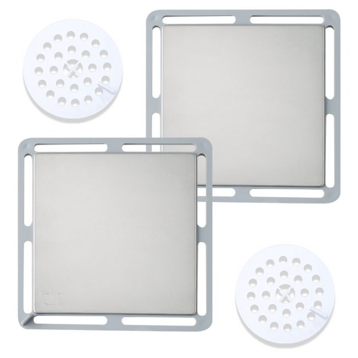 에스엠지 스테인리스304 화장실 하수구 배수구 덮개 거름망 2p, 단일 색상