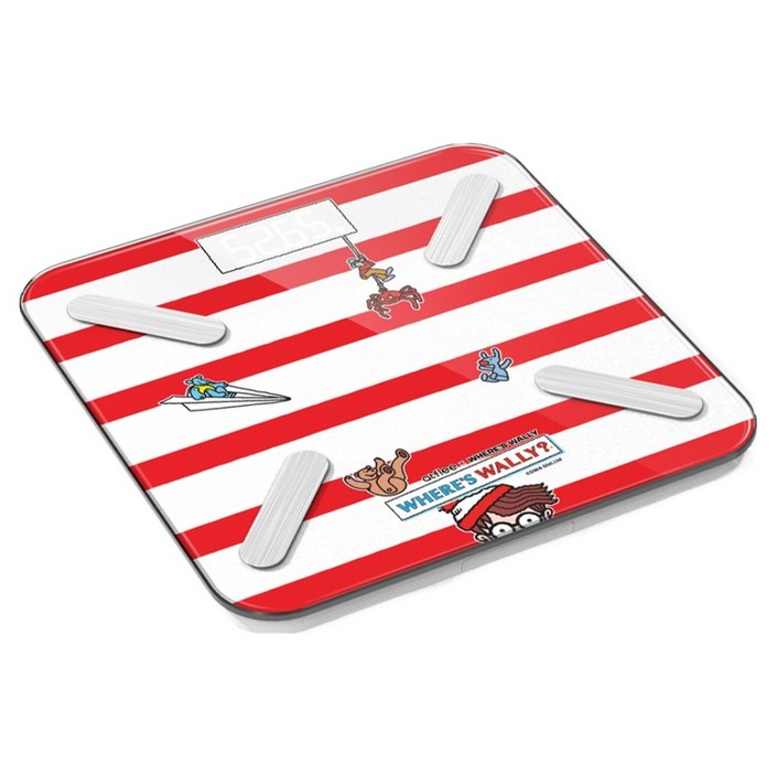 앳플리 더블스마트인 바디체중계 월리 에디션, T8, 레드 스트라이프, 1개