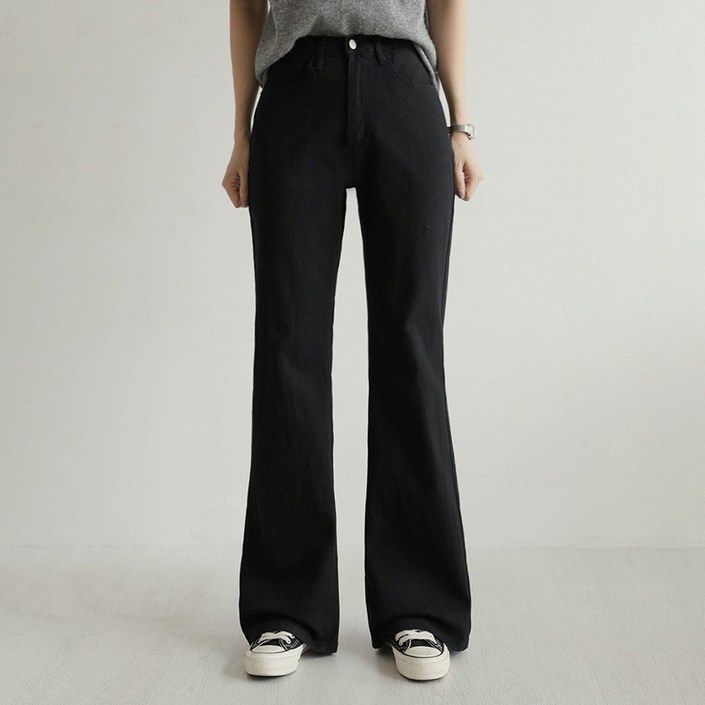 앤드스타일 여성용 숏기본롱 딱맞진31탄 캐주얼 코튼트윌 인밴딩 부츠컷 팬츠 264956