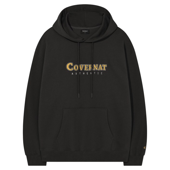 커버낫 남성용 센터 로고 후디