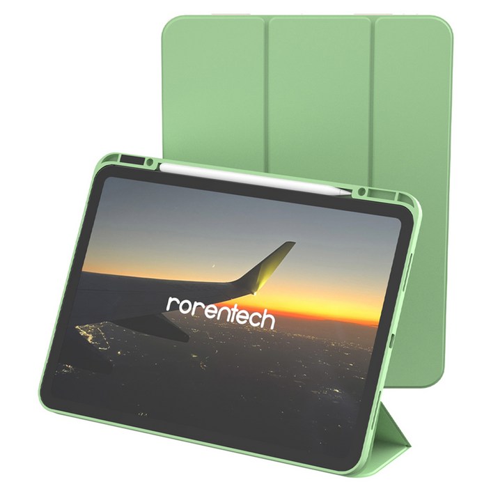 로랜텍 실코 애플펜슬 스마트 풀커버 아이패드 케이스, 아보카도, 1개