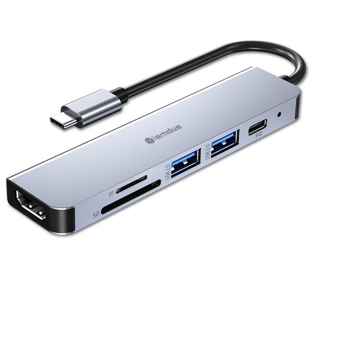아이엠듀 6in1 USB C타입 허브 HDMI 4K 멀티포트 맥북 노트북 CUH606