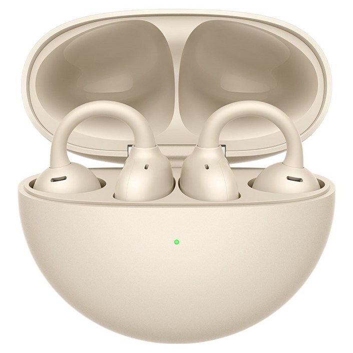 화웨이 FreeClip 블루투스 오픈형 이어폰, T0017, 베이지