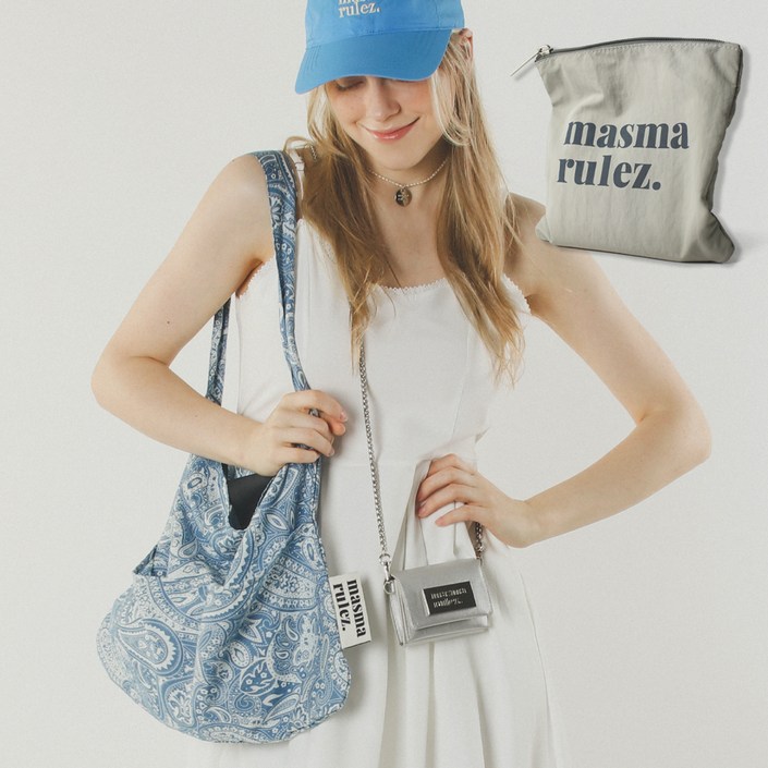 마스마룰즈 남녀공용 래빗에코백  파우치 세트