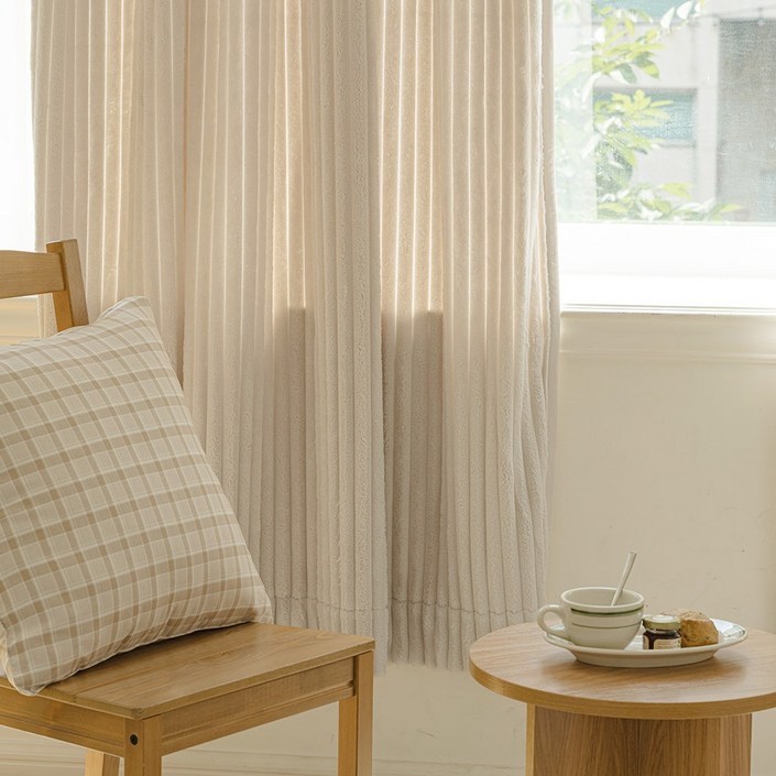 바자르 코코니 바람막이 극세사 방한커튼