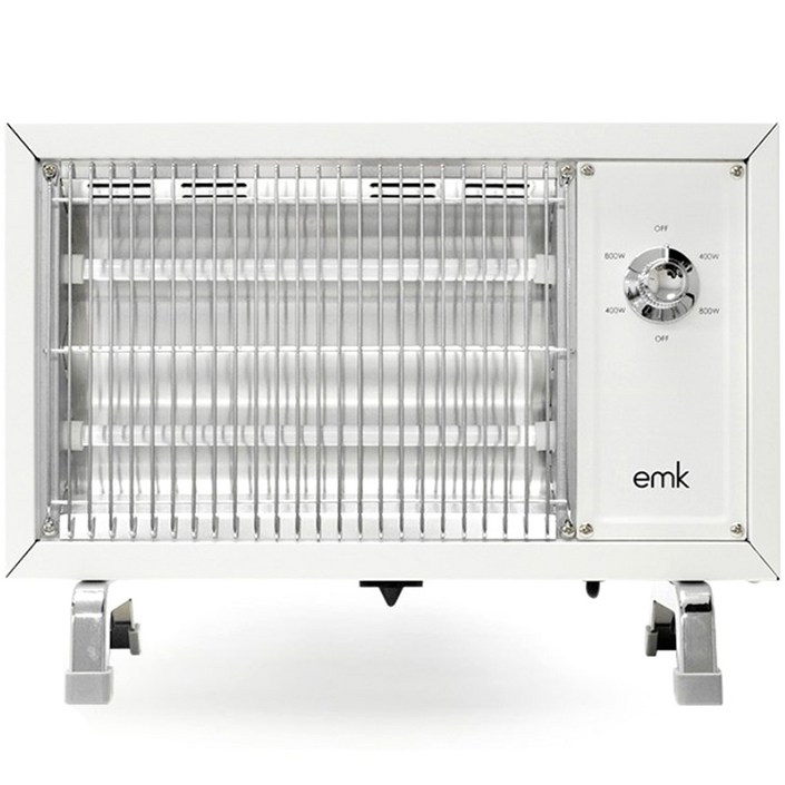 EMK 감성 레트로 전기히터 온풍기, 화이트, EQHS1612
